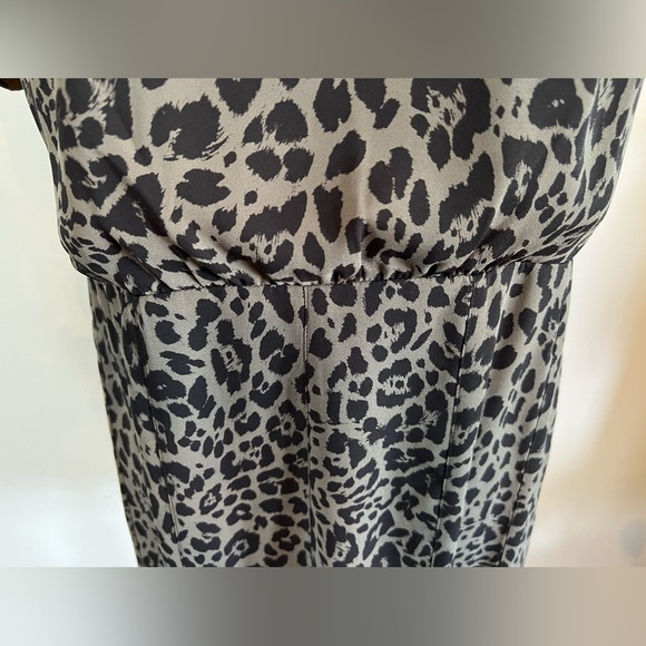 Express Green and Black Animal Print Mini Dress Size Medium - Picture 5 of 6
